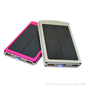 Outdoor emergency mobile phone portable USB power bank solar charger compatible to iPhone/tablet/PC